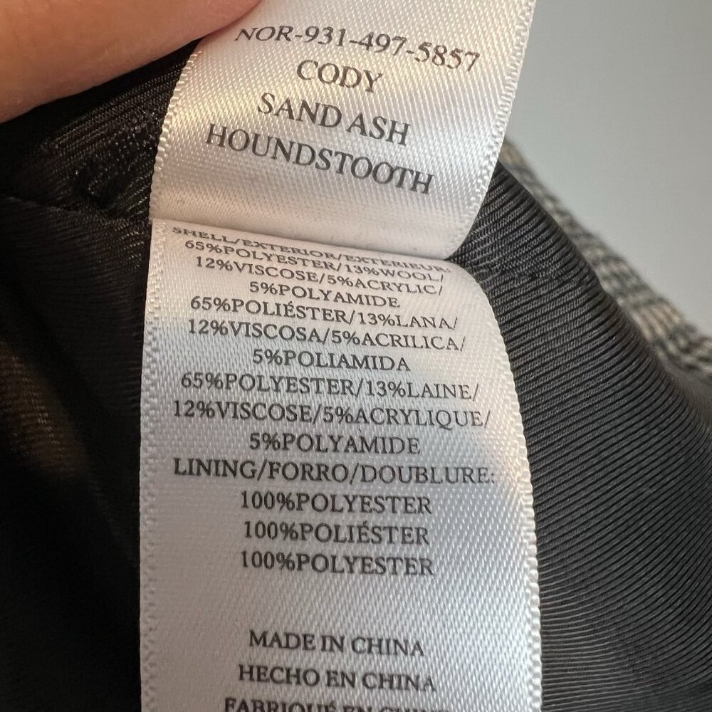 Rails Cody Houndstooth Check Double Breasted Blaz… - image 11